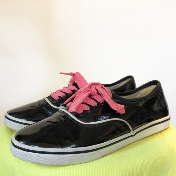 pink patent leather vans